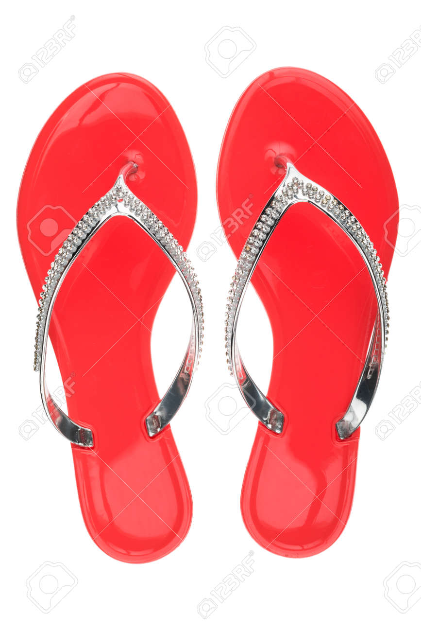 pink rhinestone flip flops