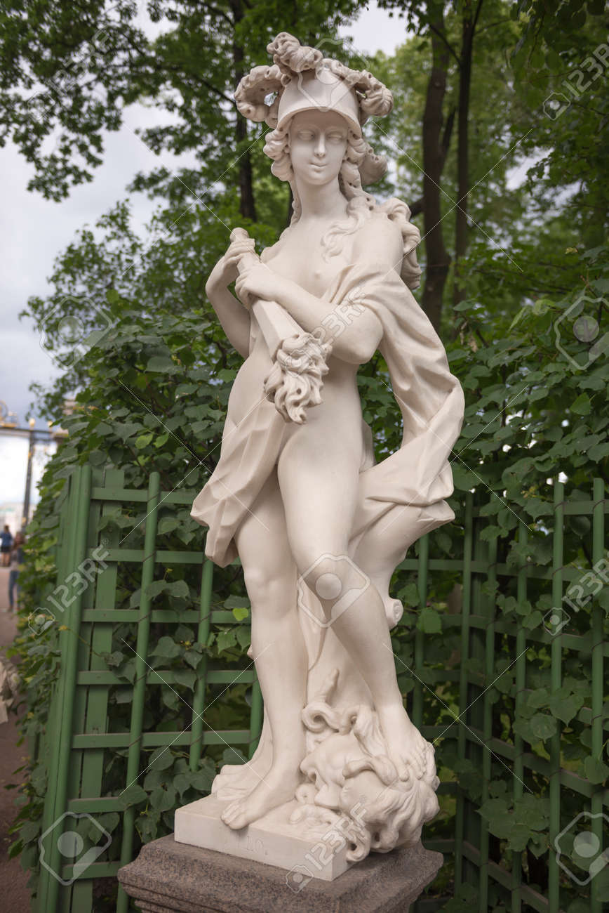 Russia Saint Petersburg July 5 The Sculpture Bellona In Stock Photo Picture And Royalty Free Image Image 52642750