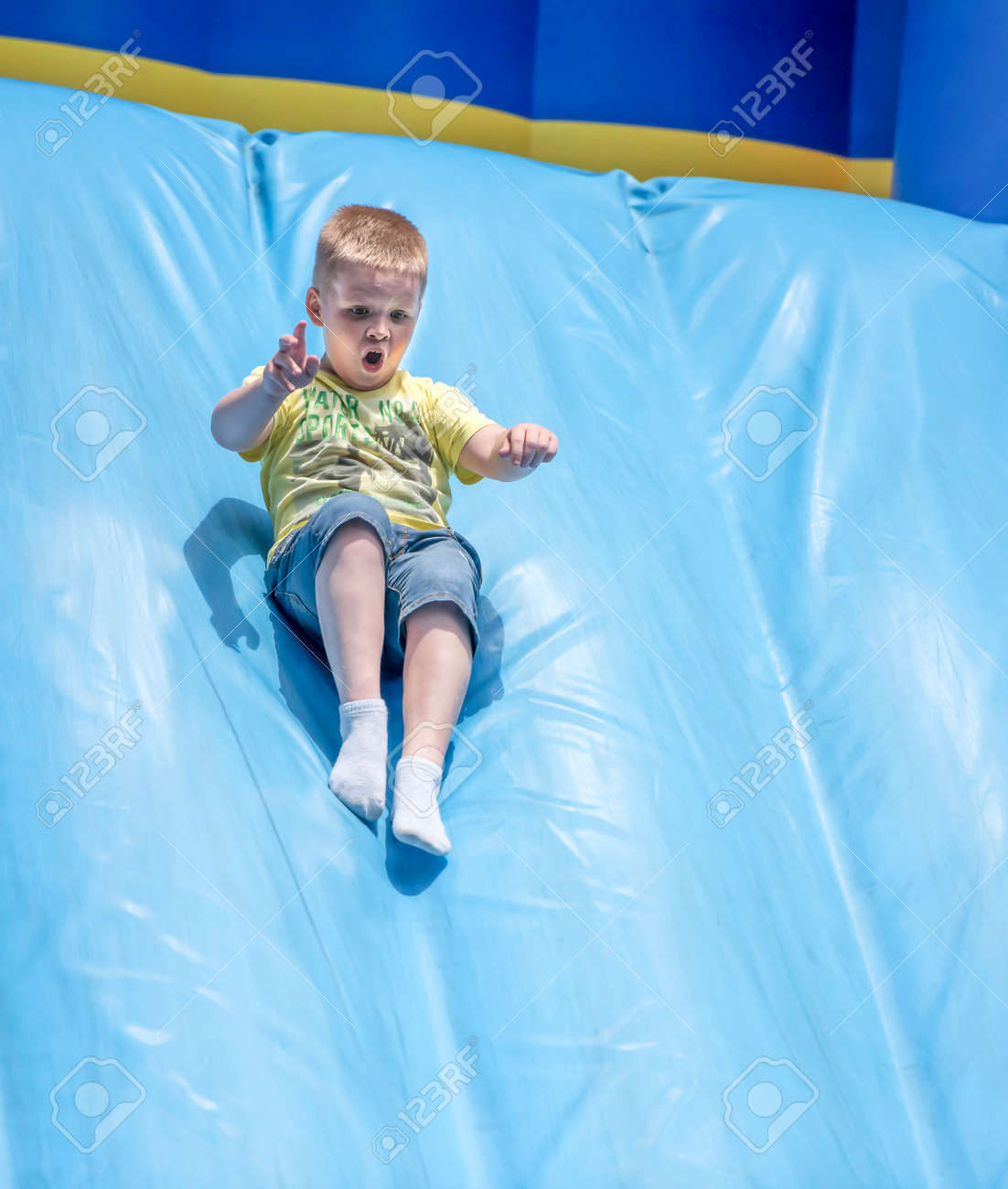 boy slides
