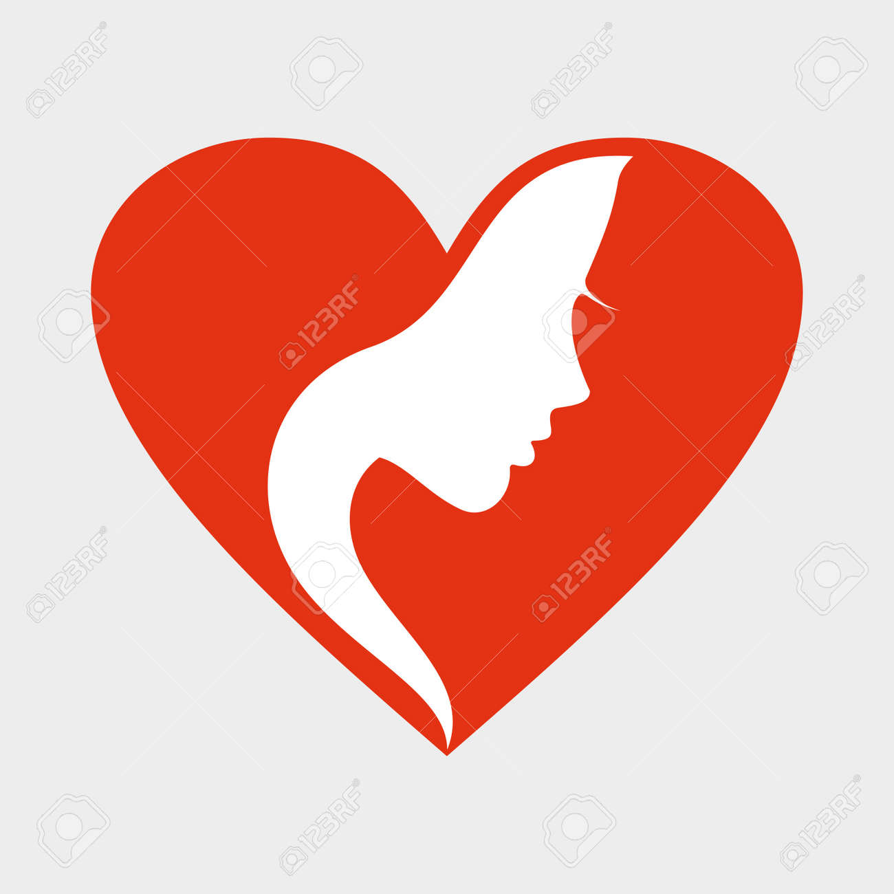 The Girl The Person In Red Heart A Vector Illustration Royalty Free SVG,  Cliparts, Vectors, and Stock Illustration. Image 16724714., image size:1300x1300