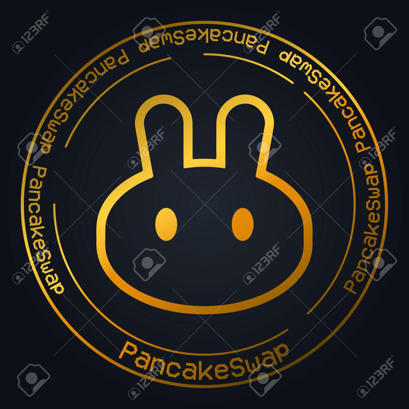 PancakeSwap CAKE Cryptocurrency Vector Symbol. Blockchain Currency Logo  Background Vector Illustration. Royalty Free SVG, Cliparts, Vectors, and  Stock Illustration. Image 183767009.