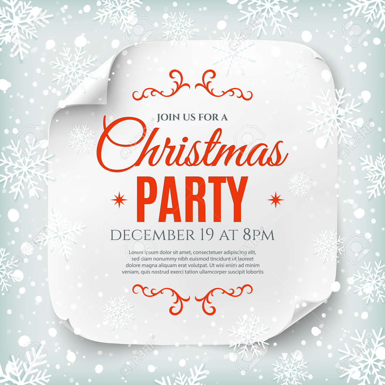 christmas party posters template