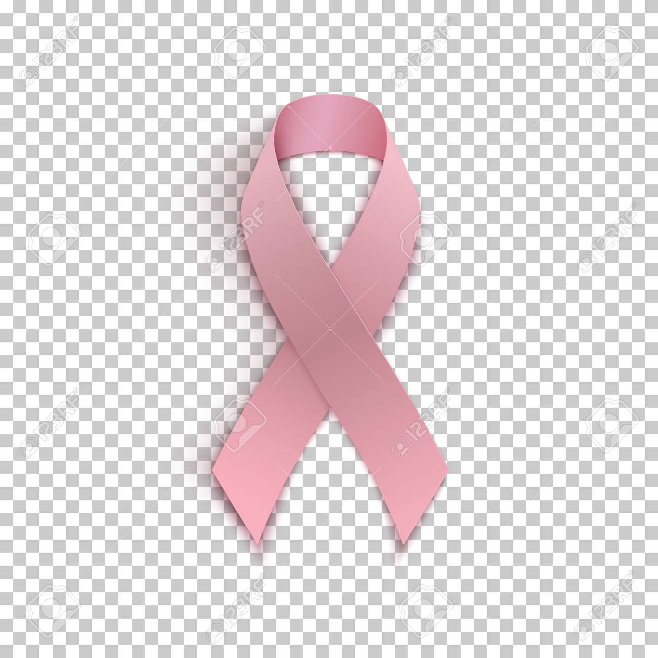 Pink Ribbon On Transparent Royalty Free Cliparts Vectors And Stock Illustration Image