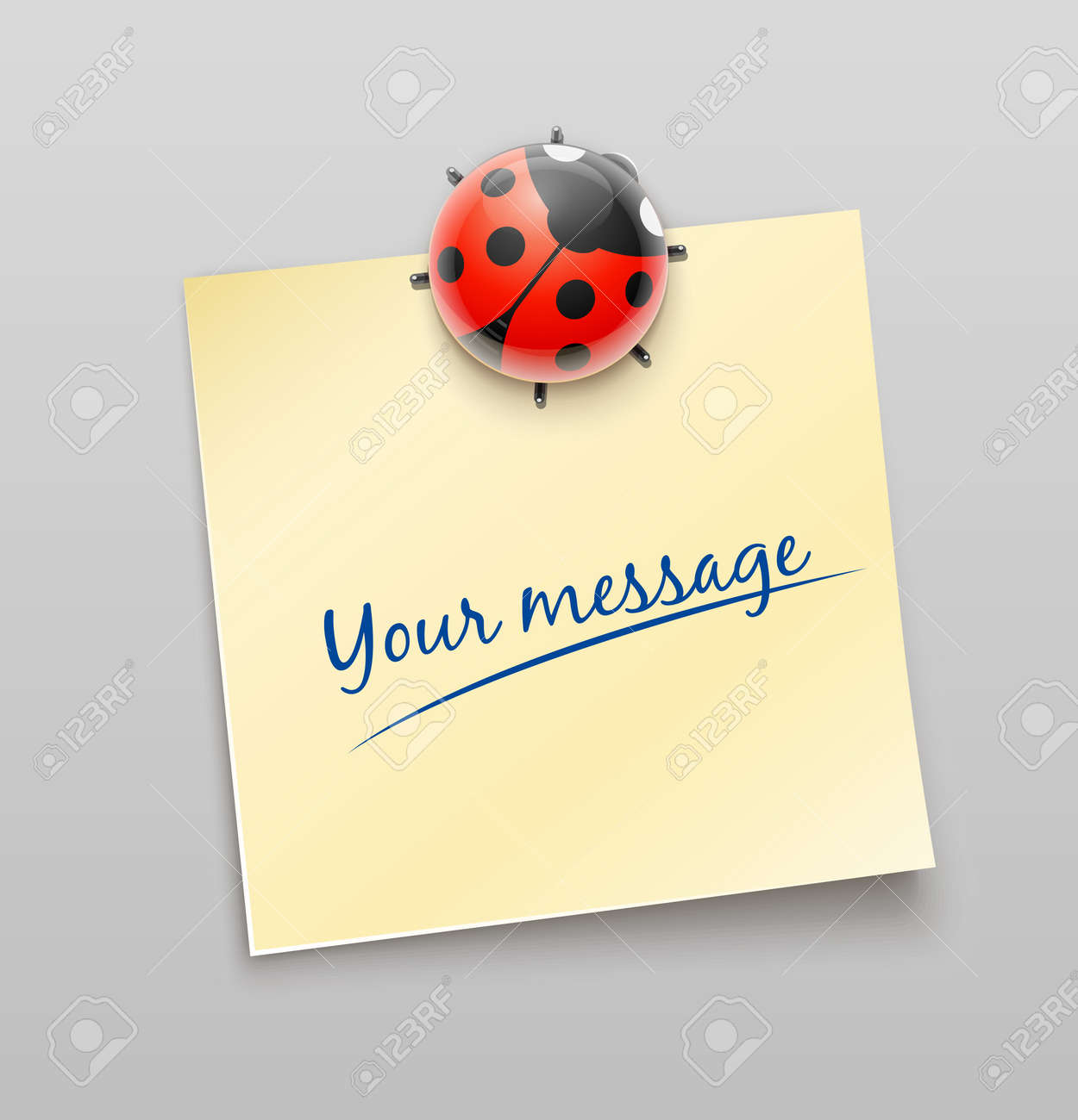 ladybird on sheet illustration - 12772681 ladybird on sheet illustration - 12772681