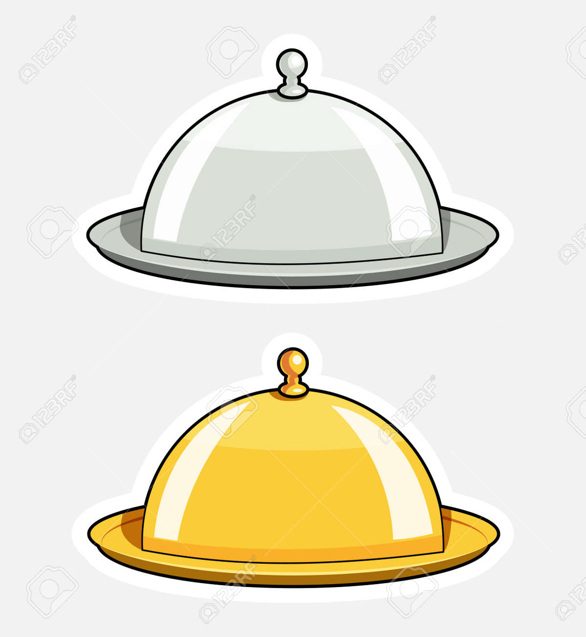 Tray With Lid Kitchen Tableware Isolated On White Background Eps10 Vector Illustration Royalty Free Cliparts Vectors And Stock Illustration Image