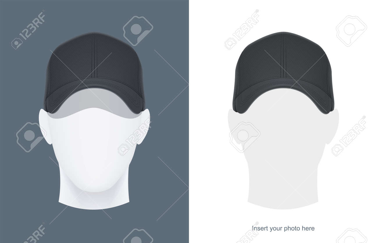 baseball cap on head