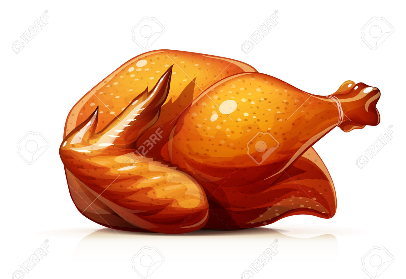 Roasted turkey. Christmas treat. Grill chicken food, Isolated on white background. - 168582689 Roasted turkey. Christmas treat. Grill chicken food, Isolated on white background. - 168582689