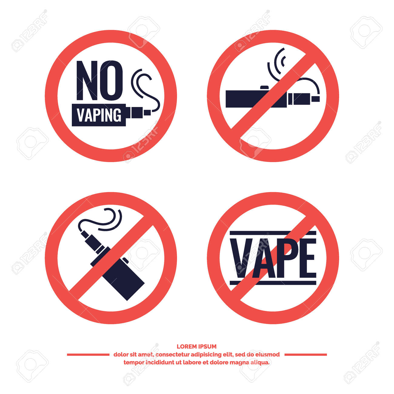 no smoking sign prohibiting drawing and poster of electronic