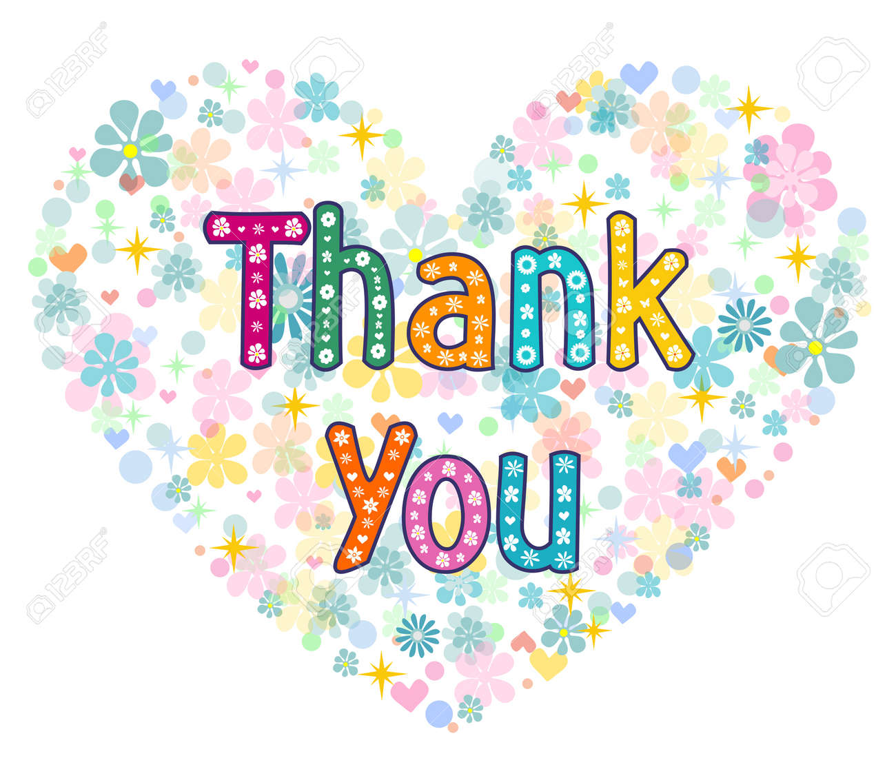 카드 디자인 감사합니다. 인사말 카드. 장식 문자 텍스트. 벡터 일러스트 로열티 무료 사진, 그림, 이미지 그리고 스톡포토그래피.  Image 68975925