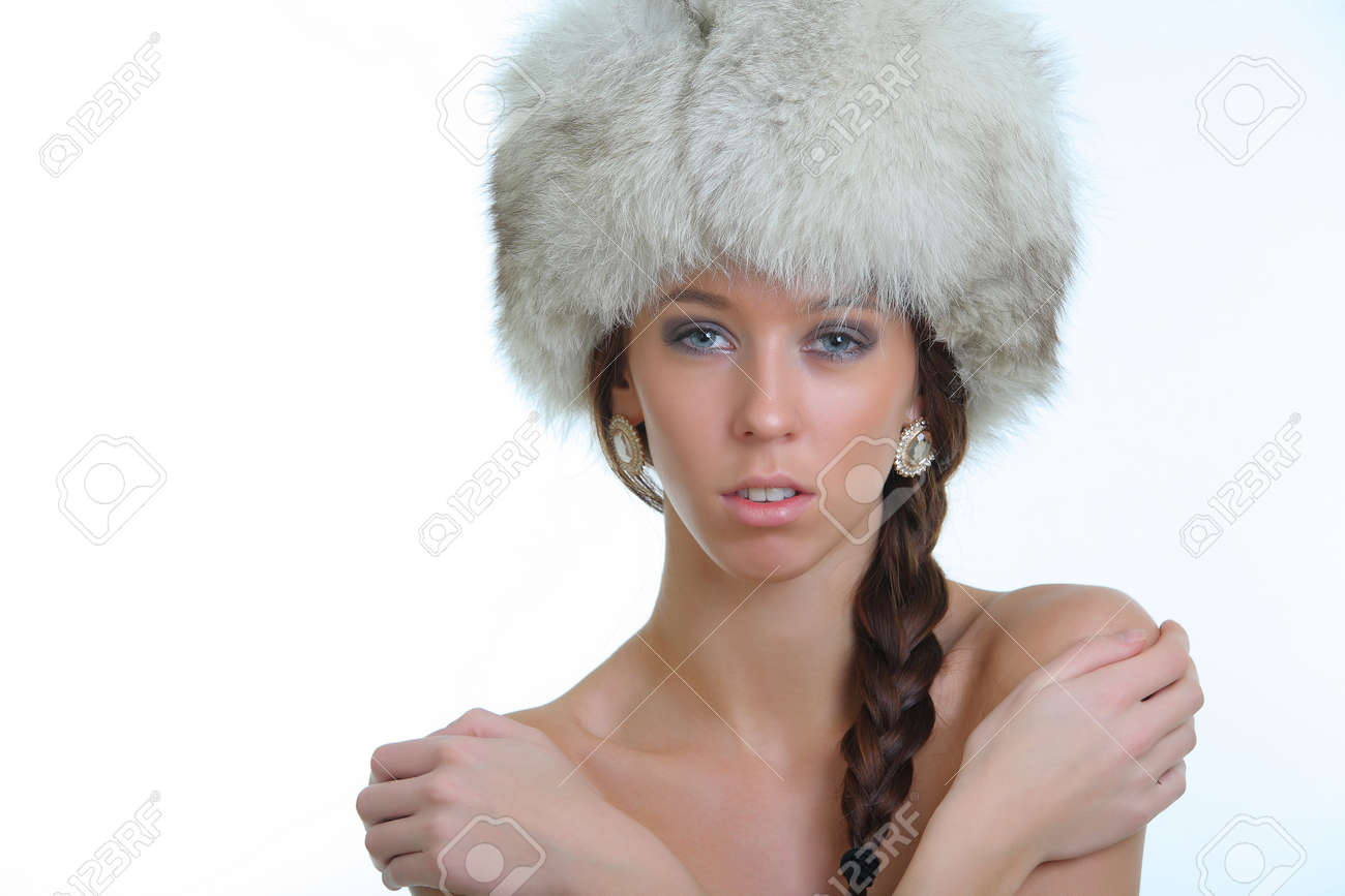 Sexy Naked Girl In A Fur Hat Stock Photo 11562586 Sexy Naked Girl In A Fur Hat Stock Photo 11562586