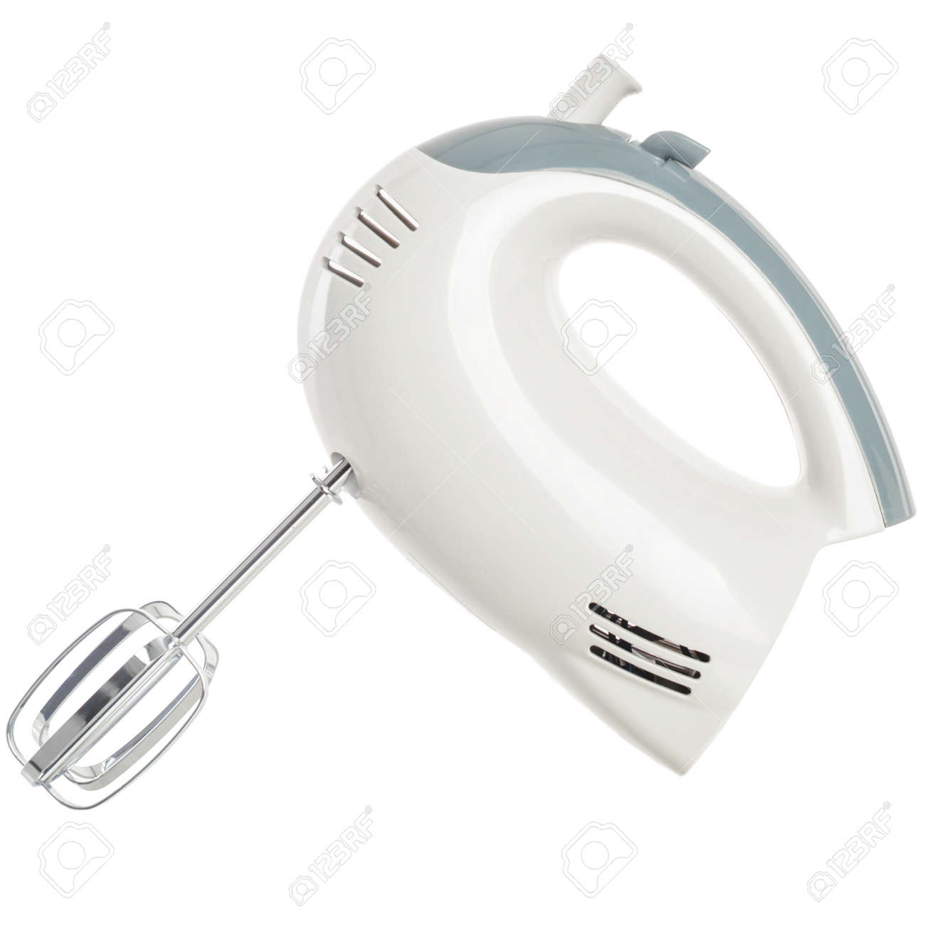 Electric Hand Mixer Isolated On A White Background Stock Photo, Picture And  Royalty Free Image. Image 69658832.