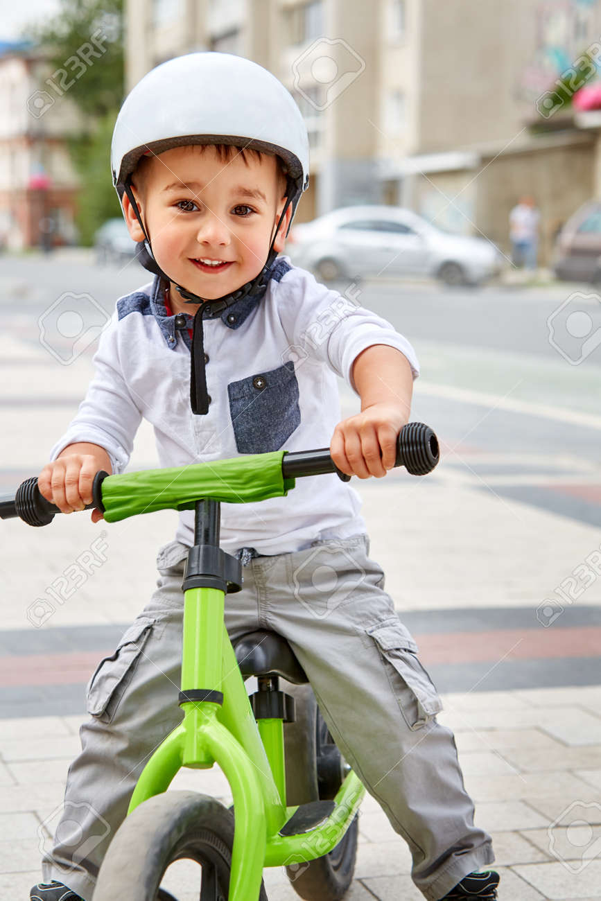 Kid in helmet Clearance