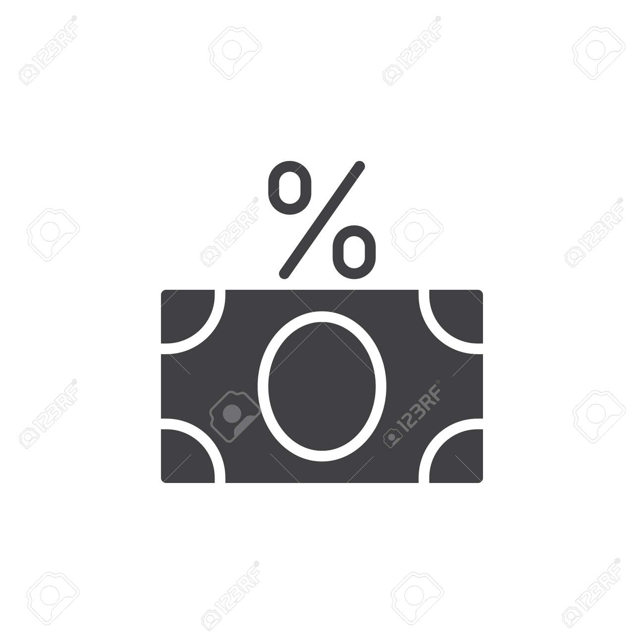 お金紙幣は署名アイコン ベクトル 塗りつぶされたフラット記号白地分離固体のピクトグラムです 手数料のシンボル ロゴの図 ピクセル完璧 のイラスト素材 ベクタ Image