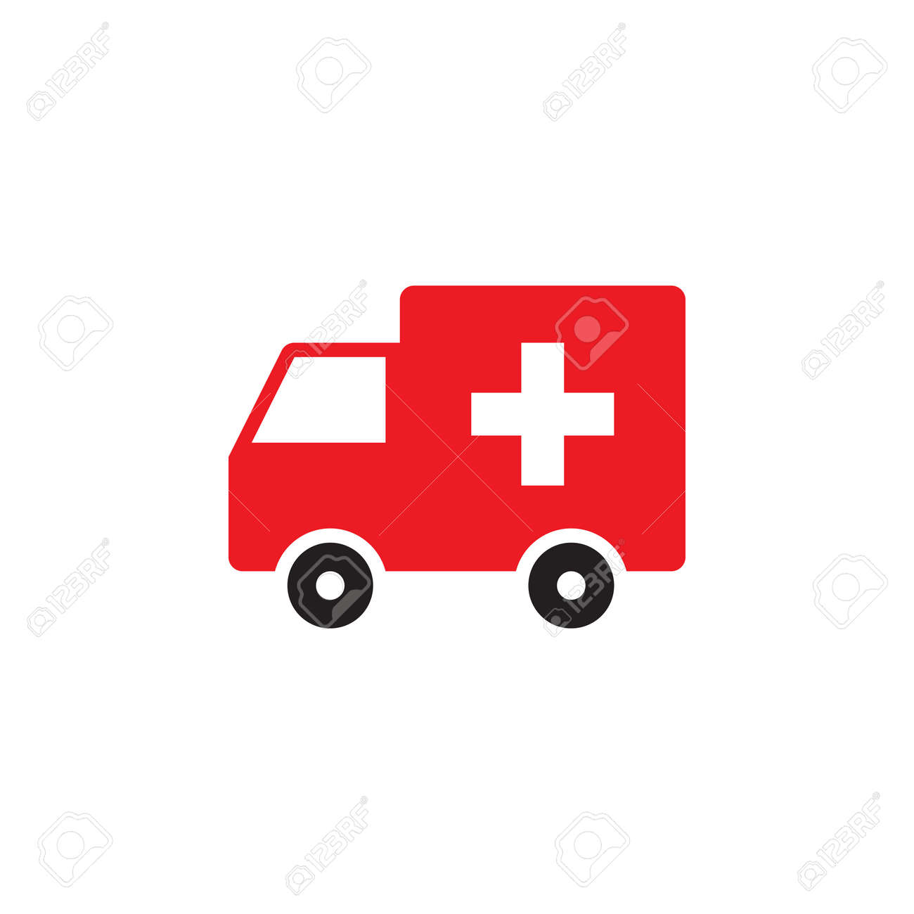 Ambulance Car Icon Vector Solid Logo Illustration Colorful Royalty Free Cliparts Vectors And Stock Illustration Image