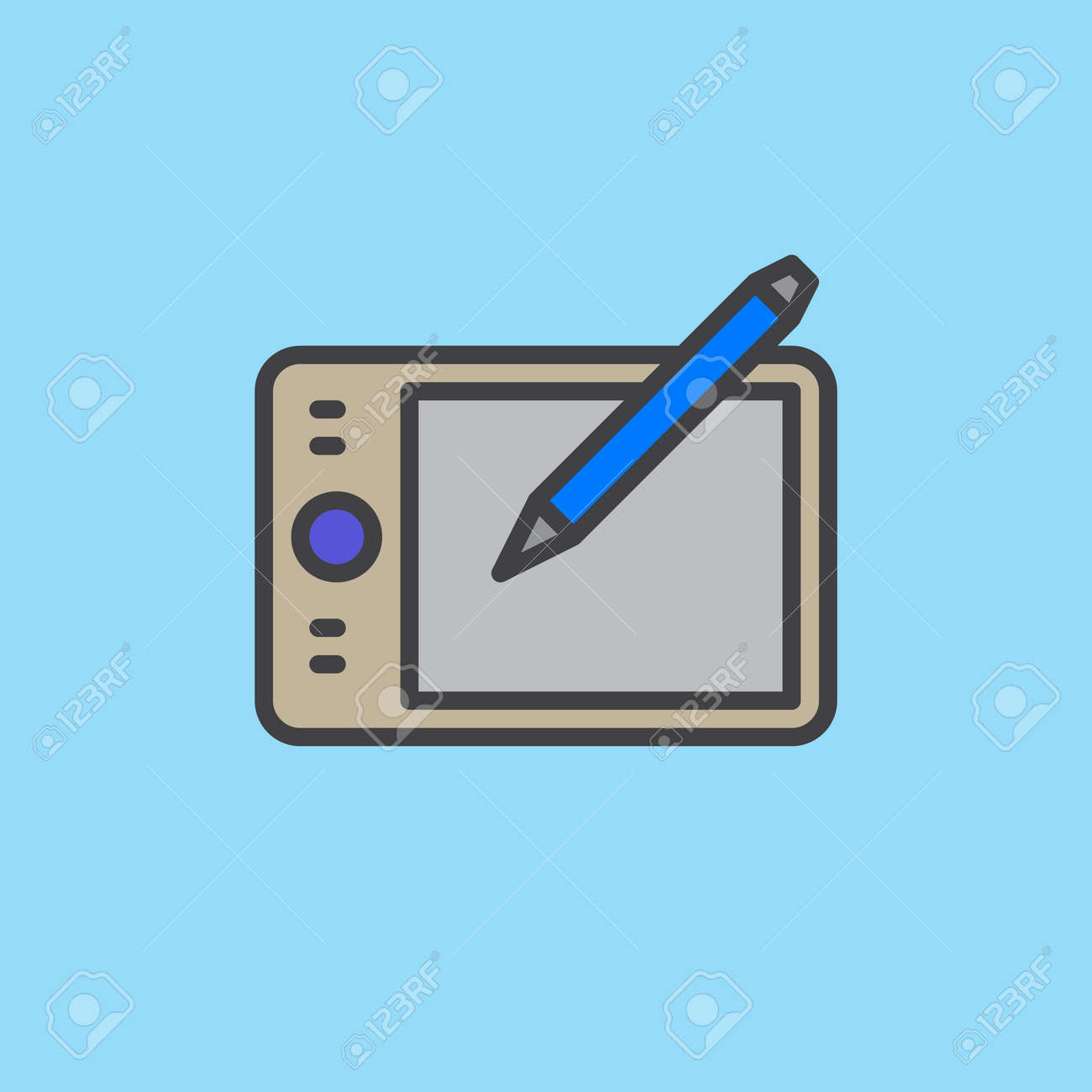 ペン タブレット デジタイザーいっぱい概要アイコン カラフルなベクトル記号のイラスト素材 ベクタ Image ペン タブレット デジタイザーいっぱい概要アイコン カラフルなベクトル記号のイラスト素材 ベクタ Image