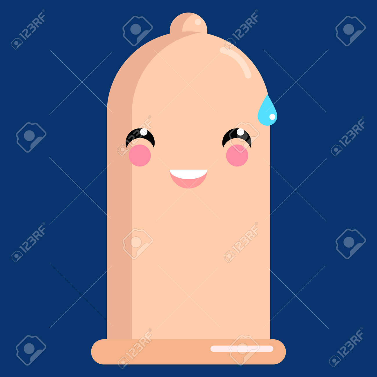 口を開けて冷たい汗コンドーム絵文字笑顔 のイラスト素材 ベクタ Image 口を開けて冷たい汗コンドーム絵文字笑顔 のイラスト素材 ベクタ Image