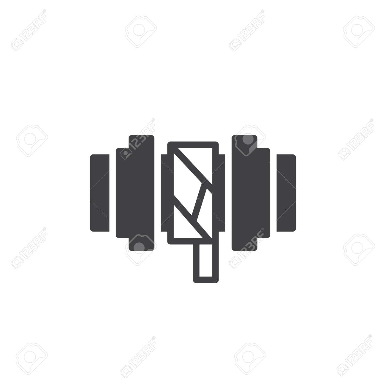 pipes improvement icon vector filled flat sign solid pictogram