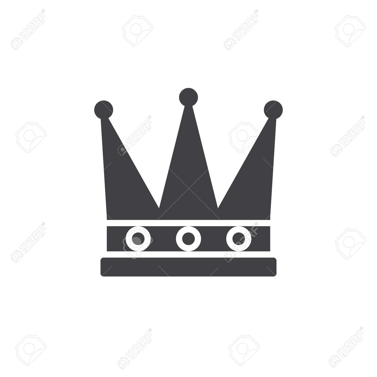 king crown icon vector filled flat sign solid pictogram isolated sign king
