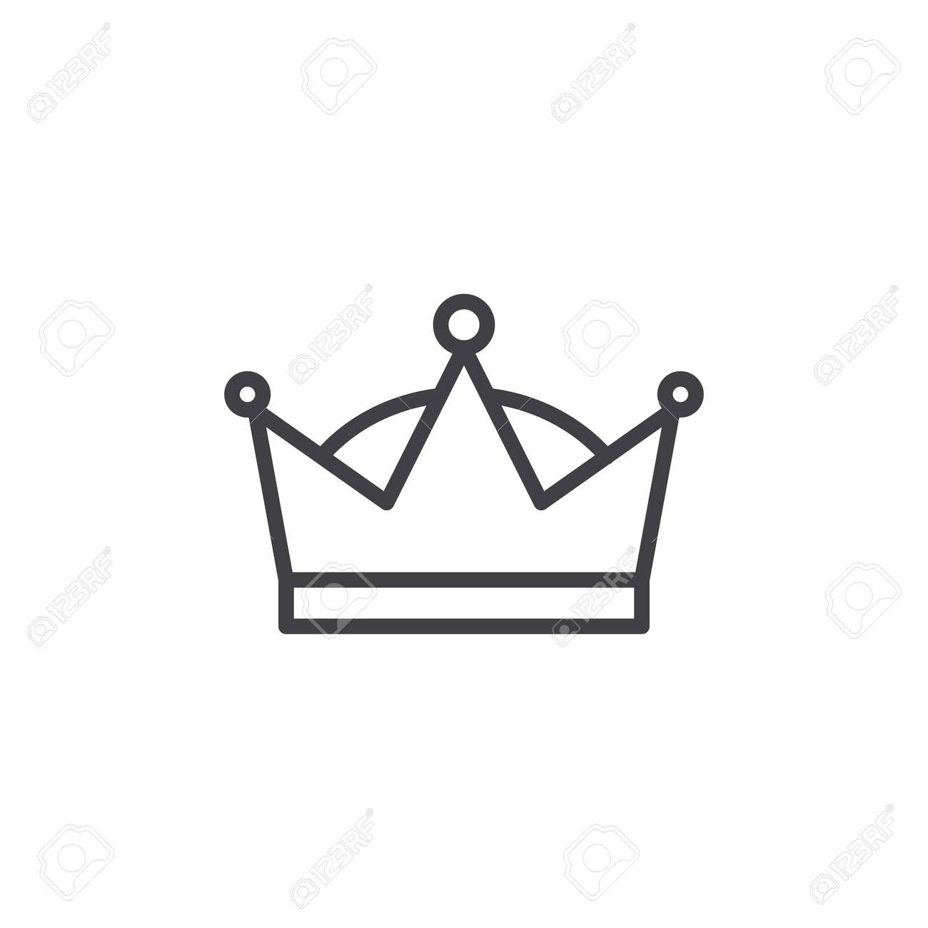 Crown Coloring Pages - Emily Drawing, image size:1300x1300