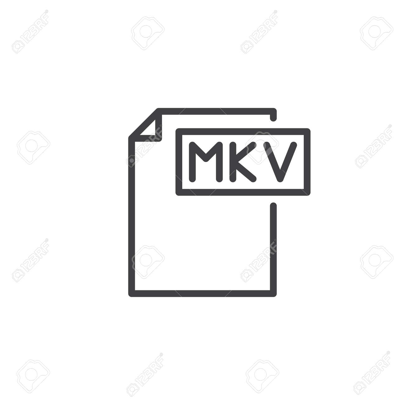mkv file format royalty free cliparts vectors and stock