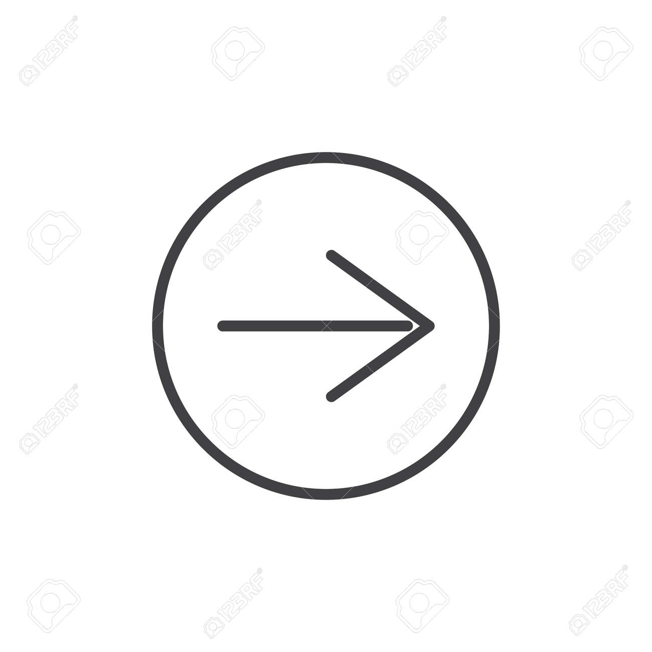 次のページラインアイコン アウトラインベクトル記号 白で分離された線形スタイルのピクトグラム 右矢印シンボル ロゴイラスト 編集可能なストロークの イラスト素材 ベクタ Image