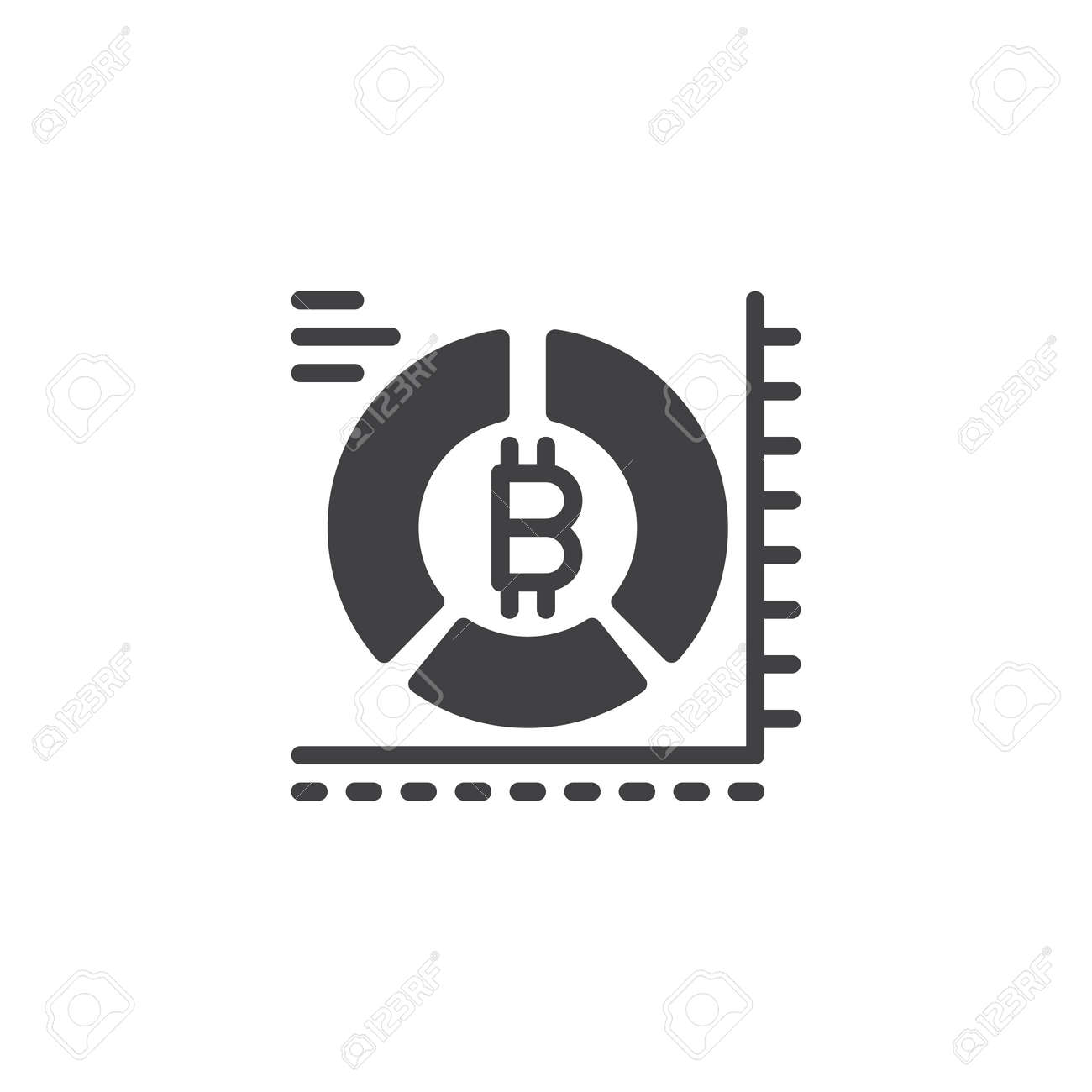 Icono De Vector De Gráfico Circular De Bitcoin. Signo Plano Lleno Para  Concepto Móvil Y Diseño Web. Estadísticas De Criptomonedas Simple Icono  Sólido. Símbolo, Ilustración De Logotipo. Pixel Perfectos Gráficos  Vectoriales. Ilustraciones