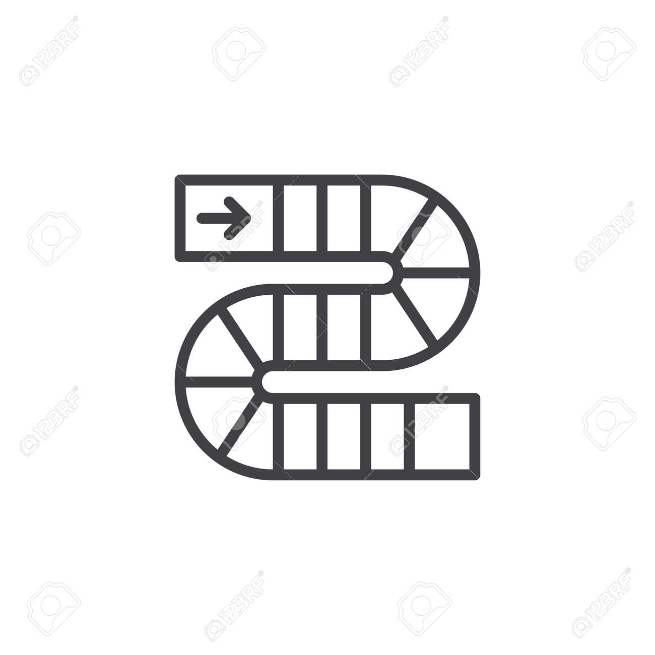 Pathway Board Game Outline Icon Linear Style Sign For Mobile Pathway Board Game Outline Icon Linear Style Sign For Mobile
