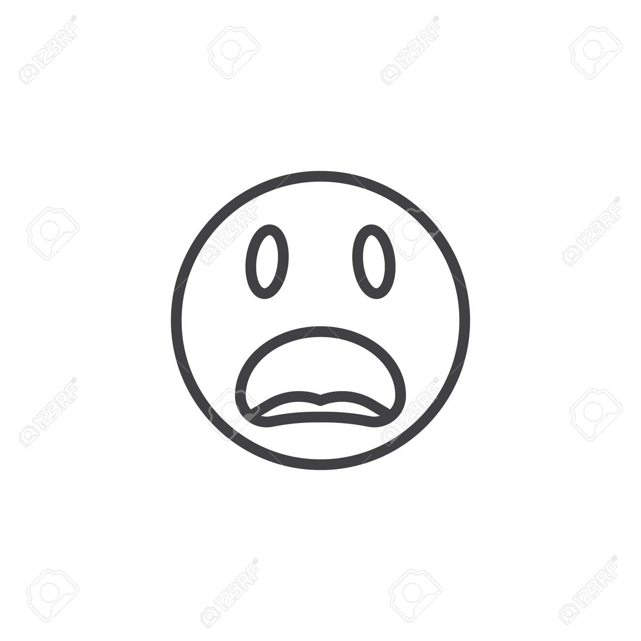 Scared Face, Scared, Expresson, Emoticon PNG and Vector with
