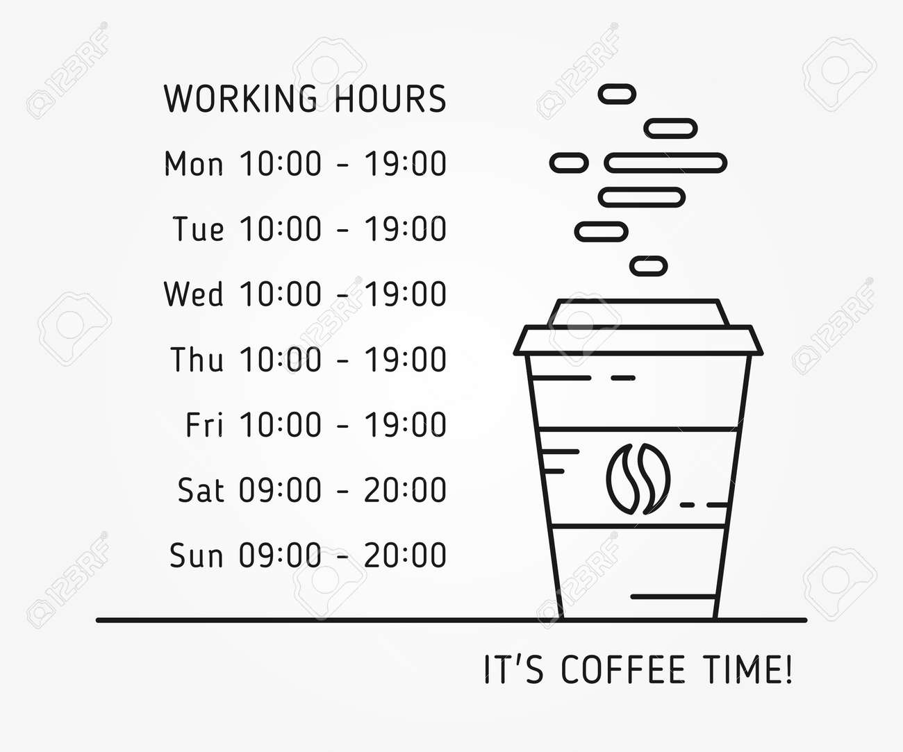 hours of operation template