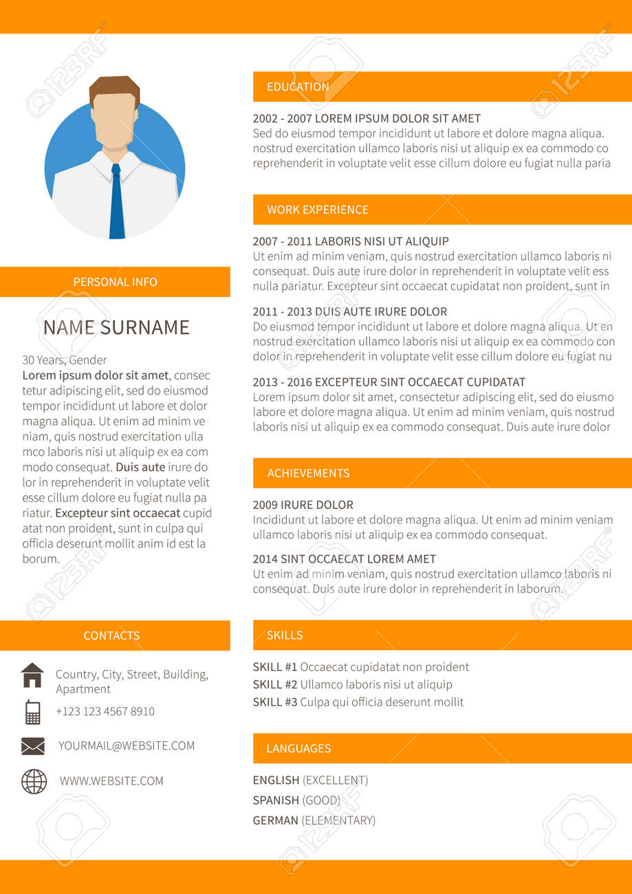 vector resume cv minimalist template editable and ready to print editable resume