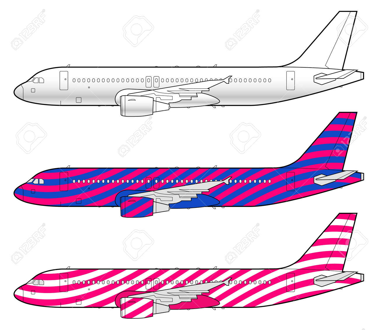 boeing aircraft template royalty free cliparts vectors and stock airplane template