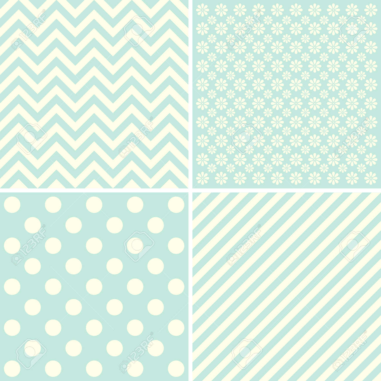 vector conjunto de 4 patrones de fondo ideal para tarjetas de fondo para tarjetas