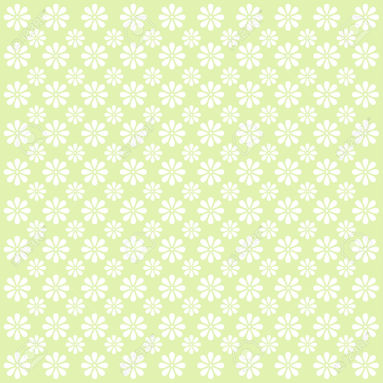 ベクトル淡い緑のトーンの花柄 のイラスト素材 ベクタ Image