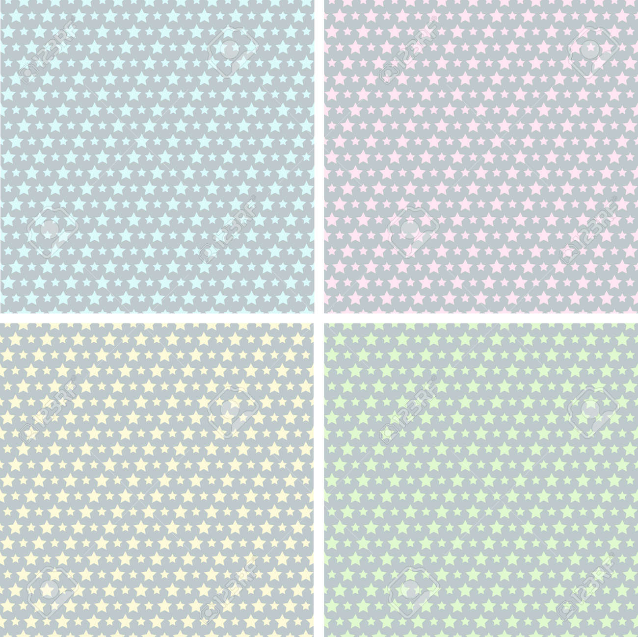Star Pattern Set Funny Blue Print Baby Background Vector Illustration With Small White Stars Royalty Free Cliparts Vectors And Stock Illustration Image
