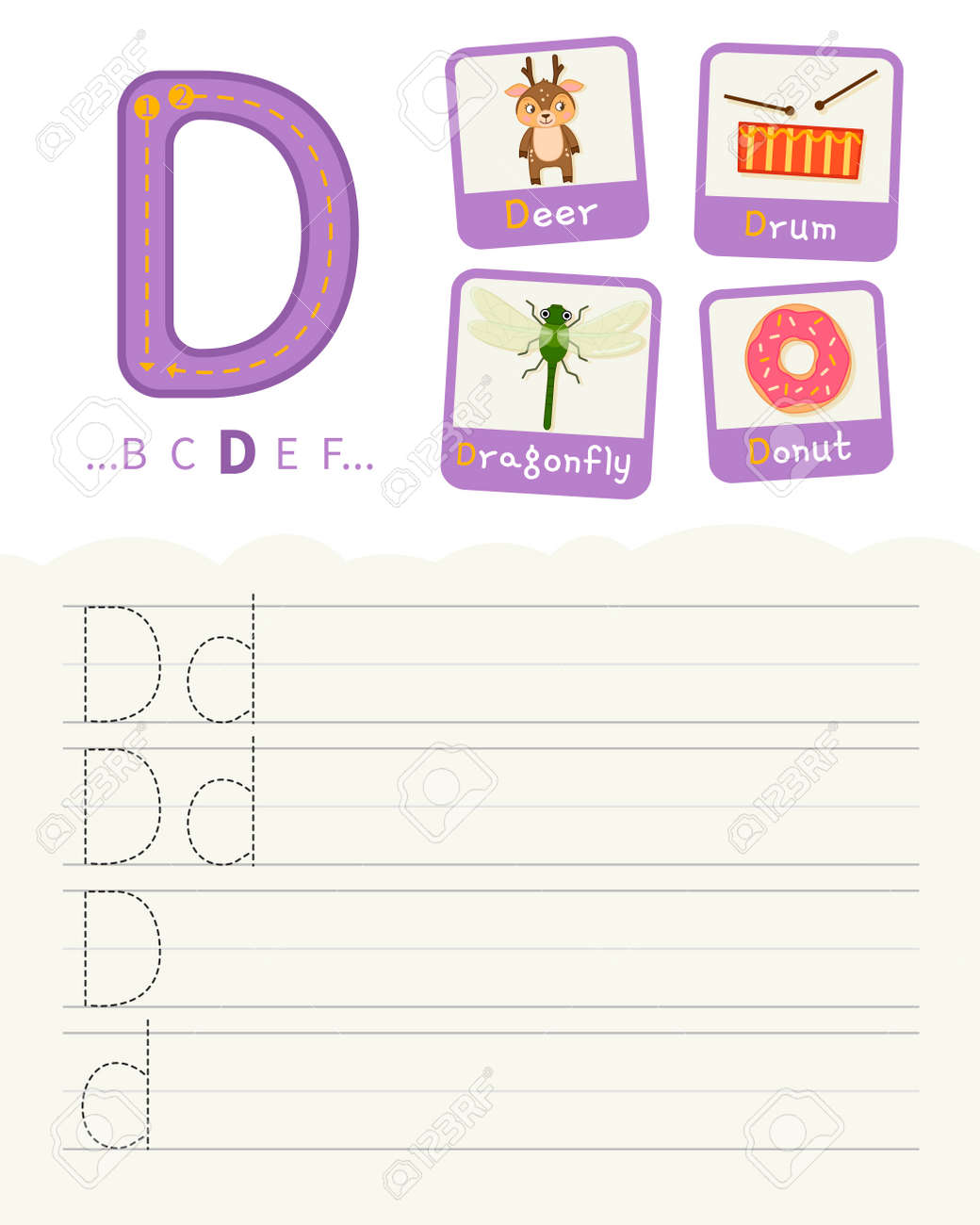 handwriting practice sheet basic writing educational game for letters handwriting practice