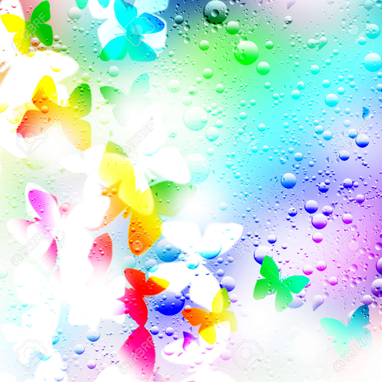 イラスト背景 雨の滴 ライン の写真素材 画像素材 Image