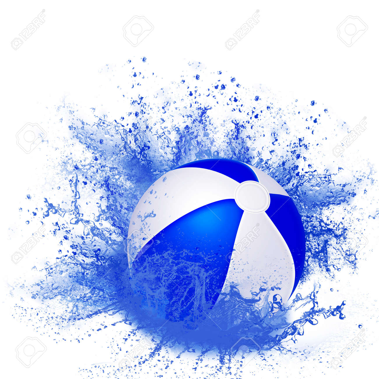 膨脹可能な水のスプレー ボール イラスト の写真素材 画像素材 Image