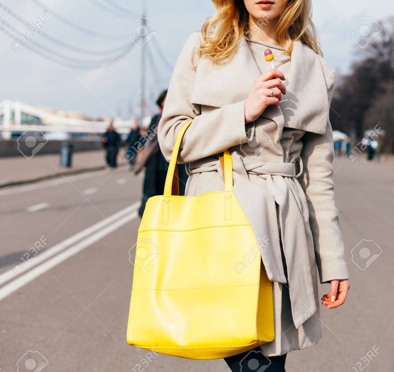 big yellow coat
