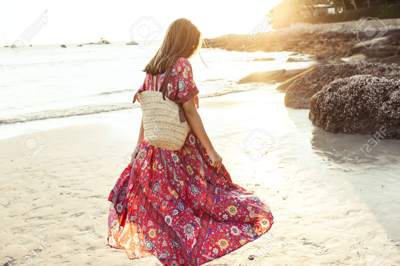 girls boho maxi dress