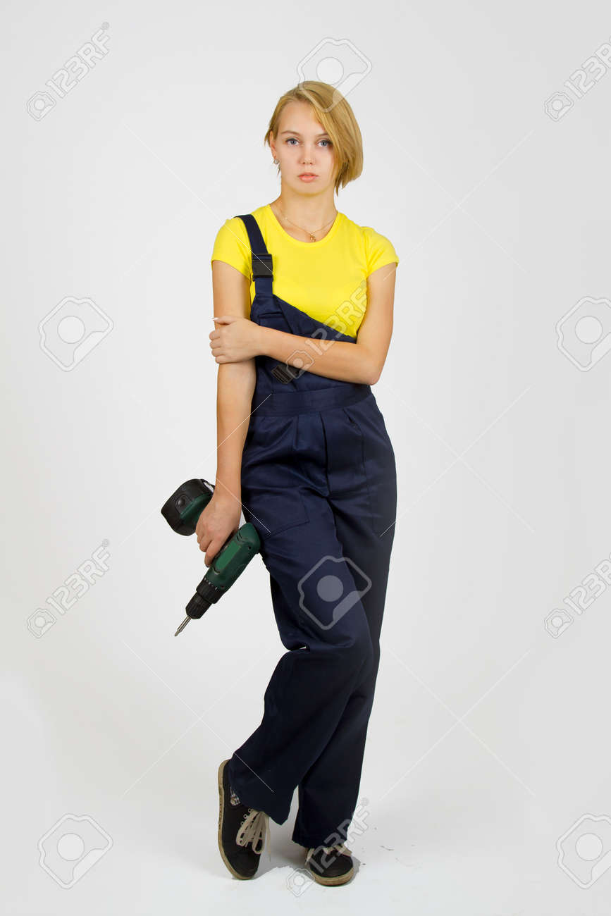 yellow overalls