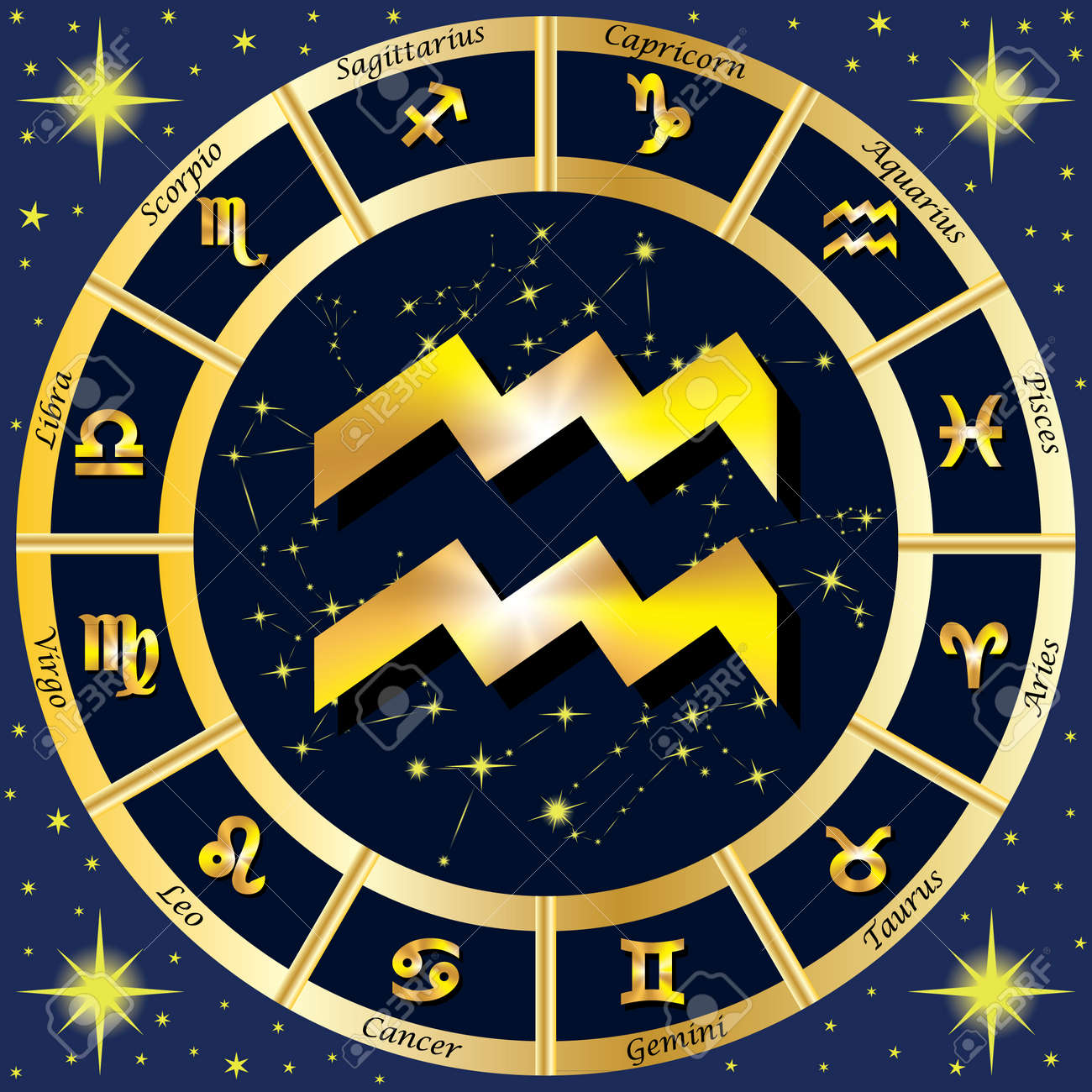 黄道星座の黄道十二宮 で 水瓶座のサインの中心 イラスト のイラスト素材 ベクタ Image 黄道星座の黄道十二宮 で 水瓶座のサインの中心 イラスト のイラスト素材 ベクタ Image