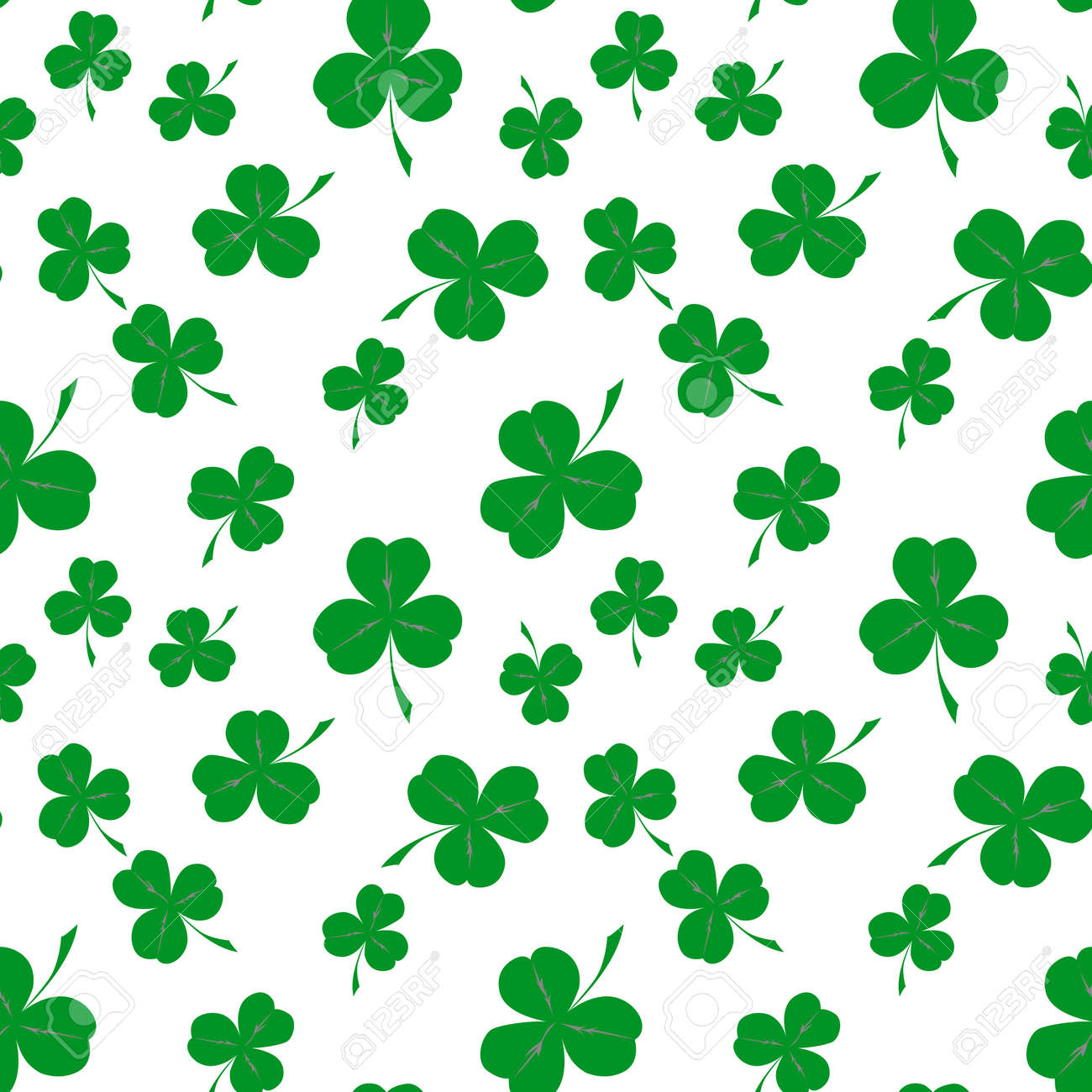 Seamless clover pattern, vector background for St. Patrick's Day. Vector illustration - 70187374 Seamless clover pattern, vector background for St. Patrick's Day. Vector illustration - 70187374