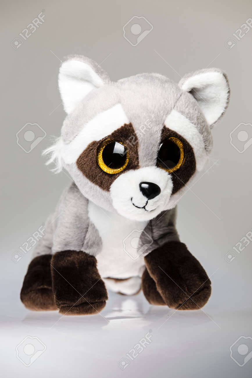 かわいいかわいいアライグマ グッズ アライグマ 小さなぬいぐるみ動物 の写真素材 画像素材 Image