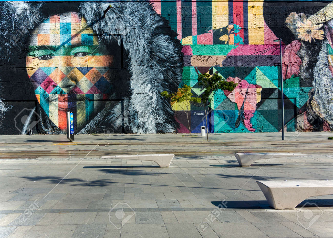 Rio De Janeiro Rj Brazil May 22 2018 Famous Wall Painting Stock Photo Picture And Royalty Free Image Image 114642352