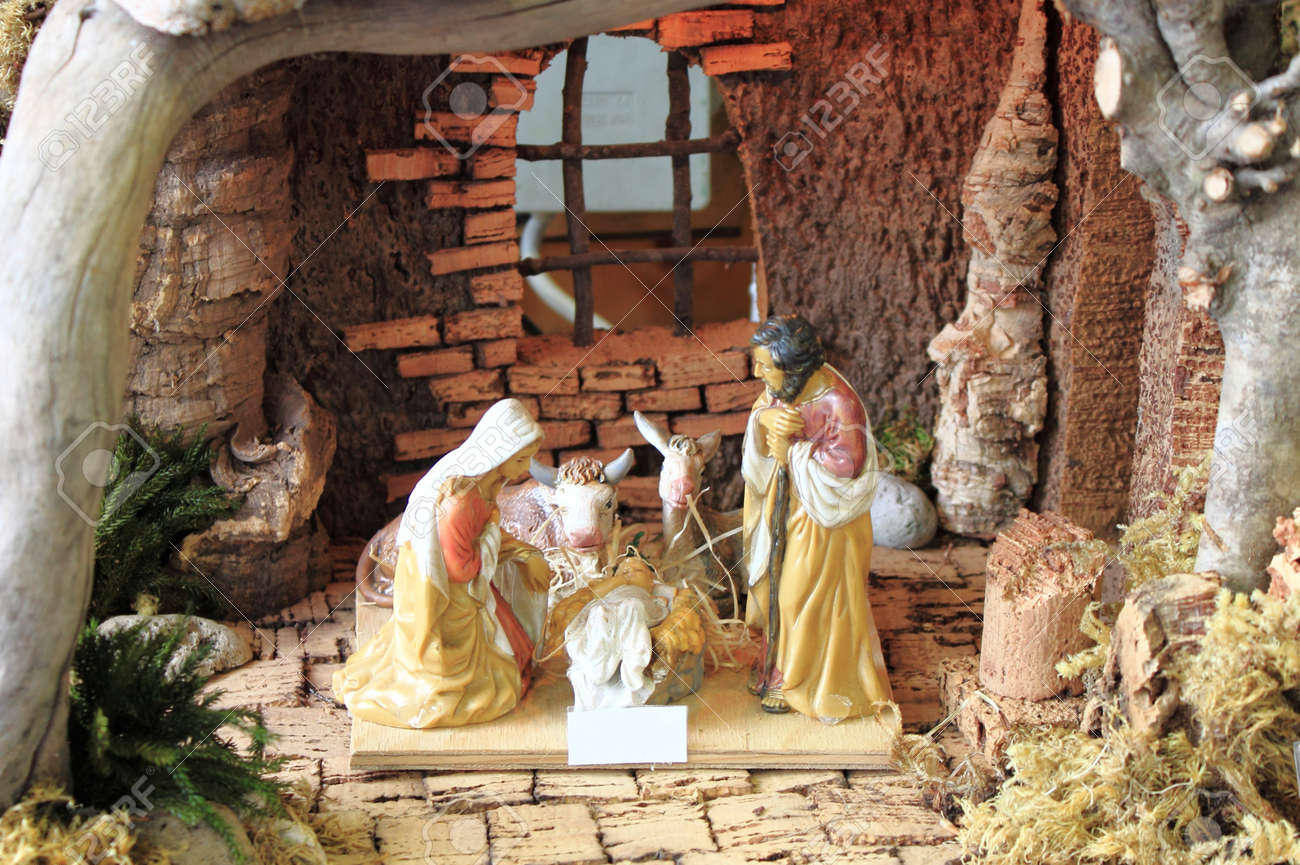 christmas nativity scene with