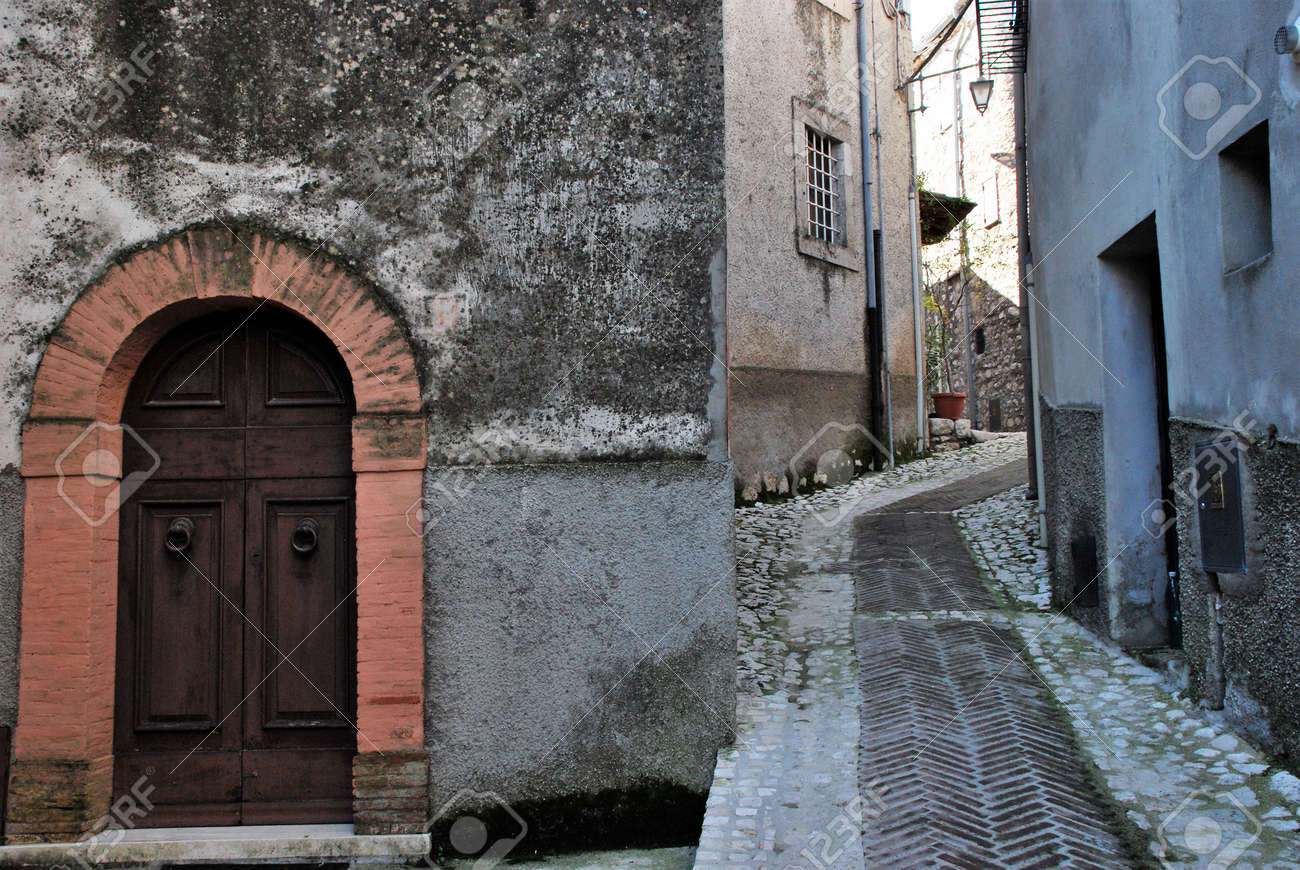 Medieval Town Of Fumone Lazio Region Italy Stock Photo Picture And Royalty Free Image Image 92866093