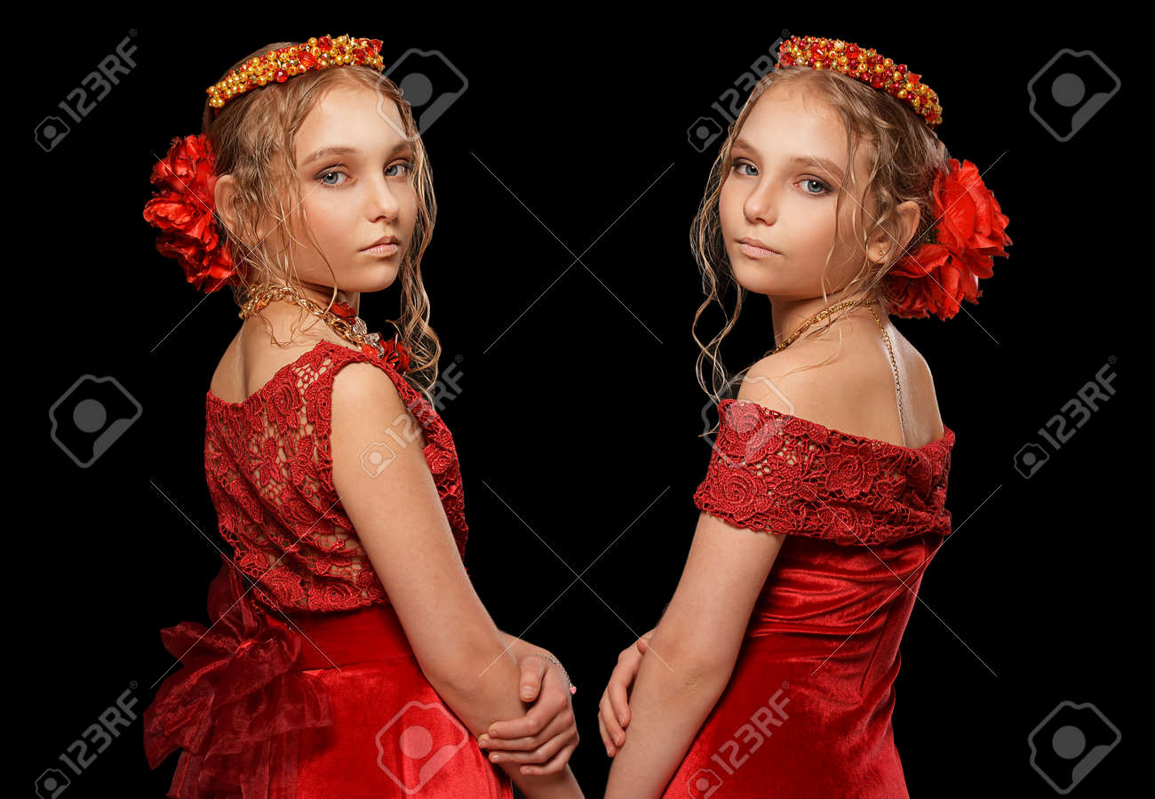 little girl black and red dresses