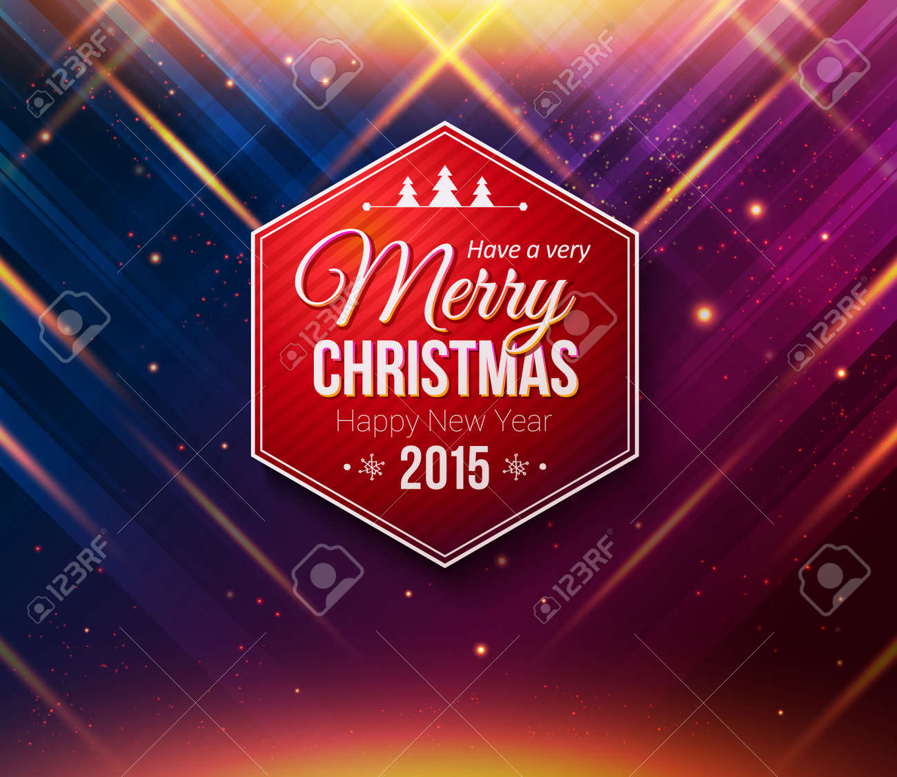 purple christmas card