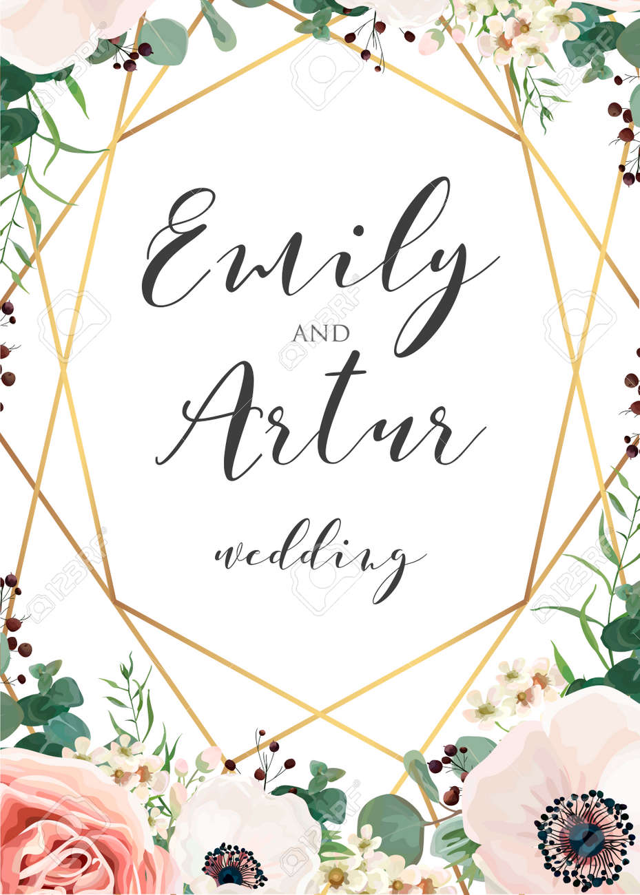 wedding elegant invite invitation save the date card design
