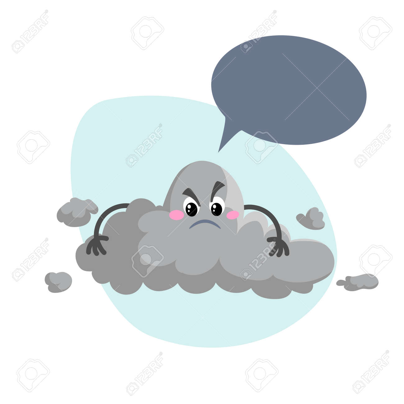 Cartoon Overcast Storm Cloud Mascot Weather Rain And Storm Royalty Free Cliparts Vectors And Stock Illustration Image